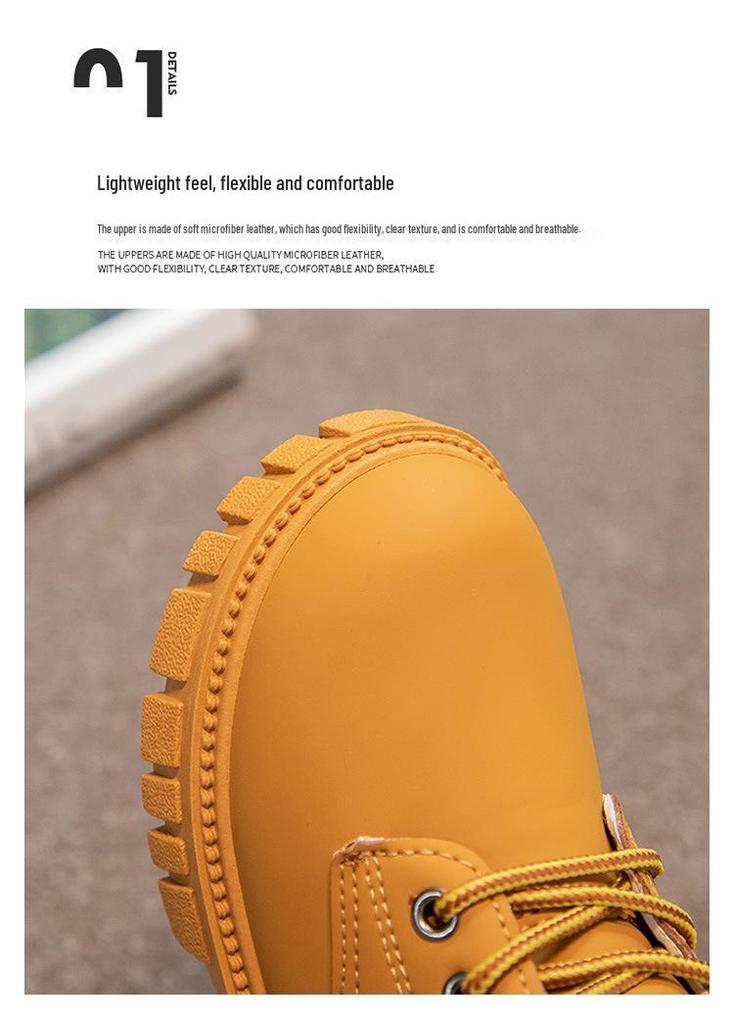 Girls' & Boys' Dr. Martens 2025 Autumn/Winter British Style Leather Ankle Boots - Trendy Children's Fashion Boots.