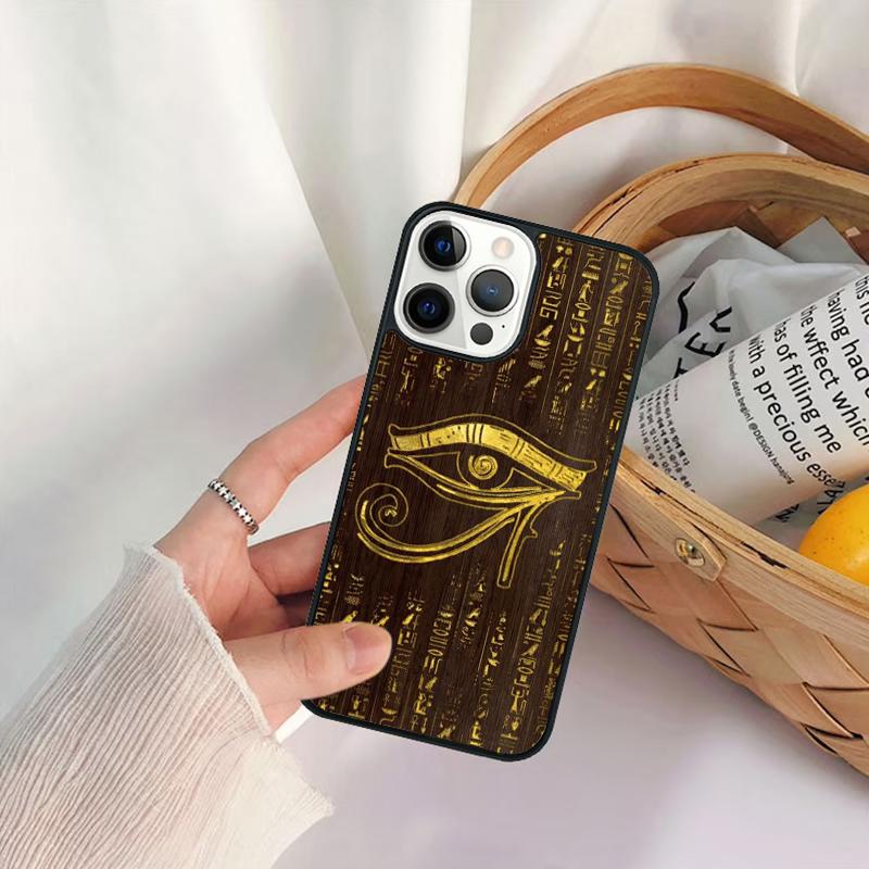 Sacred Eye of Horus Egypt Fresco Phone Case For iPhone 17 Air 16 15 14 11 12 13 Pro  MAX Plus coque Cover Shell