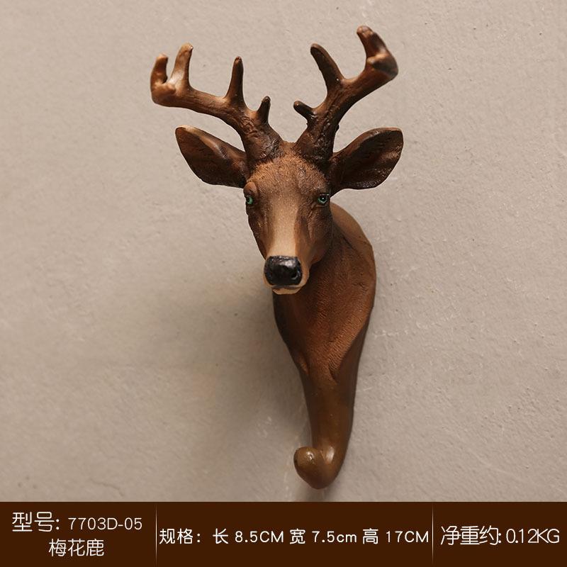 

Retro Animal Model Hook Elephant Giraffe Hanging Hook Key Coat Hook Wall Behind The Door Wall Decoration Resin Handicrafts