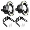 Universal 2pcs 10W LED COB Angel Eyes Daytime Running Light Car Vehicle Fog Lights (2.5in)