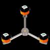 ZISIZ 3-in-1 Aluminum Alloy Camping Stove Adapter