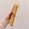 For 17 16 15 Pro Max 14 Plus 13 12 11 7 8 SE 4 4S 5 5S Cute Glasses Bear Silicone Soft Phone Case Cover