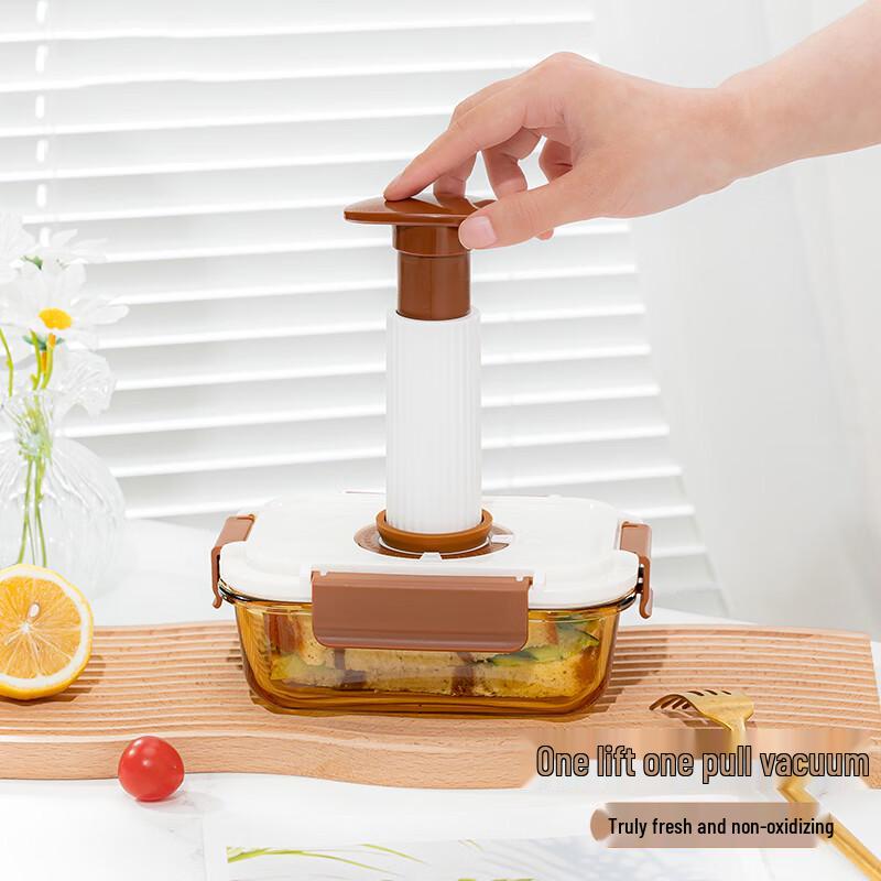 Hochborosilikatglas Vakuum Lebensmittelaufbewahrungsbehälter Set