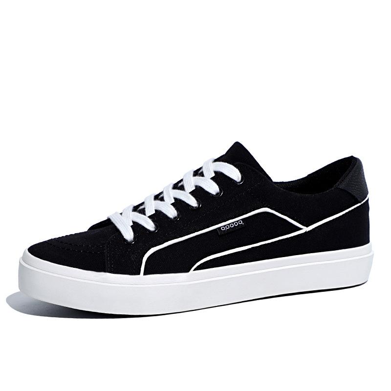Ungdomsmote Casual Herre Canvas Sko Klassiske Allsidige Pustende Lavsko Myke Komfortable Trendy Sports Skateboard Sko