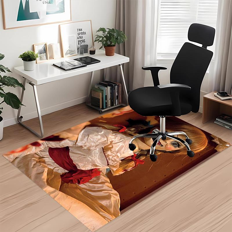 Halloween Horror Printed Carpet, for Office Chair Living Room Bedroom Kitchen Room Decor Gifts.