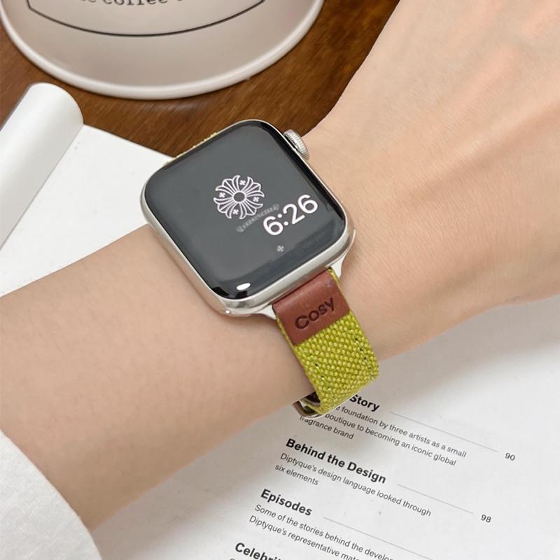 Uhrenarmband für Apple Watch 46/42/44/45/49mm 38/40/41mm PU-Leder Mode Uhrenarmband für Watch Series Ultra2 Se 10/9/8/7/6/5/4/3/2/1