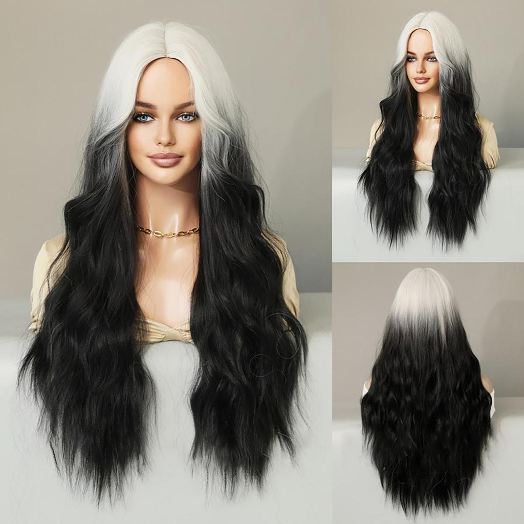 Graue Lockenperücke 70 Cm – Lang, Voluminös, Für Karneval, Cosplay & Halloween
