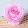 2 Pcs Realistic Artificial Rose Flower Heads Faux Silk No Stem Rose Heads