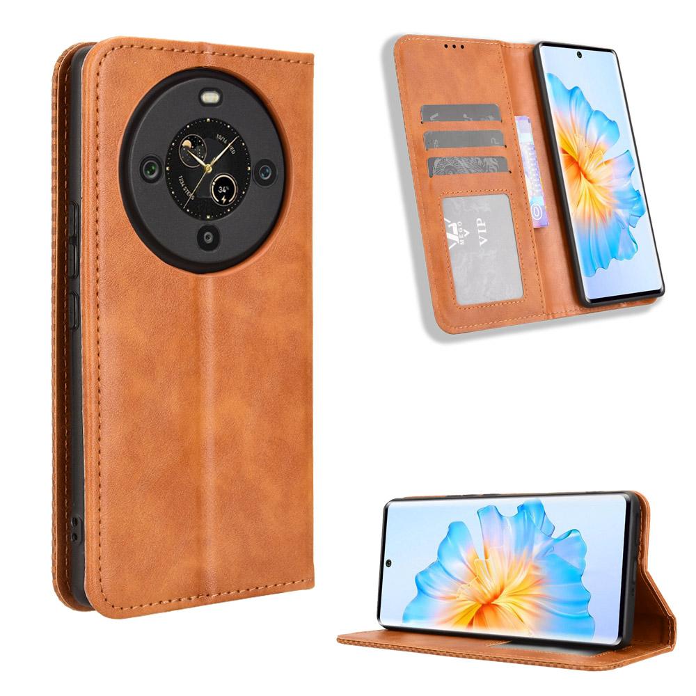 Pro FOSSiBOT S3 Pro 4G Kožené pouzdro Peněženka Stojánek Retro Textura Kryt na telefon