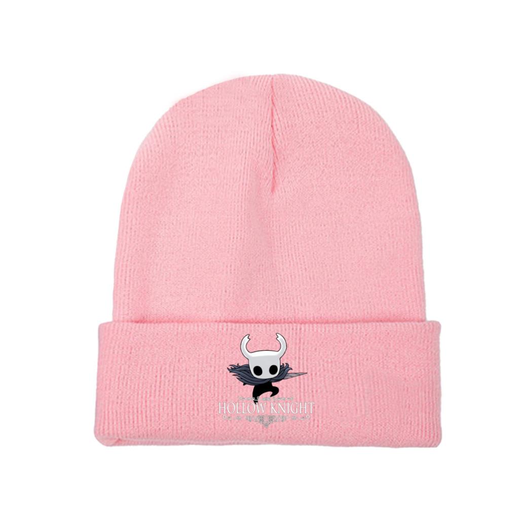 Hollow Knight Strickmütze Damen Unisex Skullies Beanies Wintermütze Totenkopf Videospiel Warme Mütze