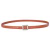 Womens Slim Leather Belt With Zinc Alloy Buckle Adjustable 100cm/110cm Fine 1.4cm Width Casual Office Dress Outfit