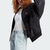 Adidas Embossed Monogram Reversible Letter Logo Print Sports Jacket Women Jacket Black IA3173