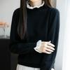 Women Sweater 100% Wool MODERN NEW SAGA Turtleneck Knit Pullover Thick Winter Jumpers Female Knit Tops