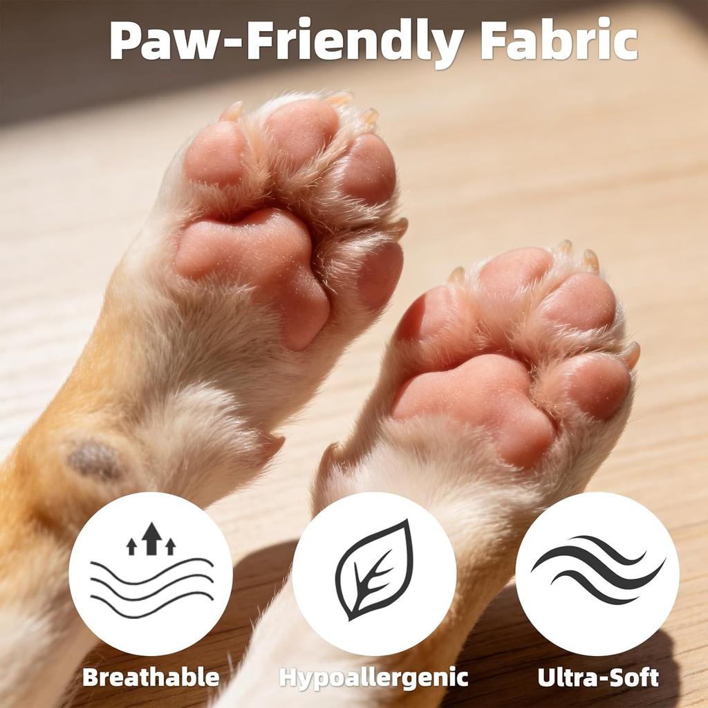 Anti Slip Dog Socks to Prevent Licking Paws, Dog Shoes for Cold/Hot Pavement, Winter Pet Booties for Small Medium Large Senior Dogs, Boots & Paw
