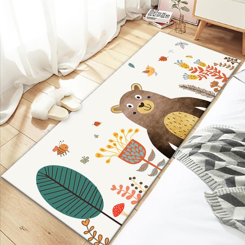 Bedroom Bedside Carpet Cute Room Underbed Floor Mat Small Carpet Long Strip Home Mat