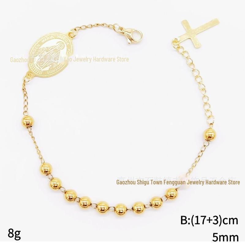 

Браслет-крест из нержавеющей стали 5 мм Stainless Steel