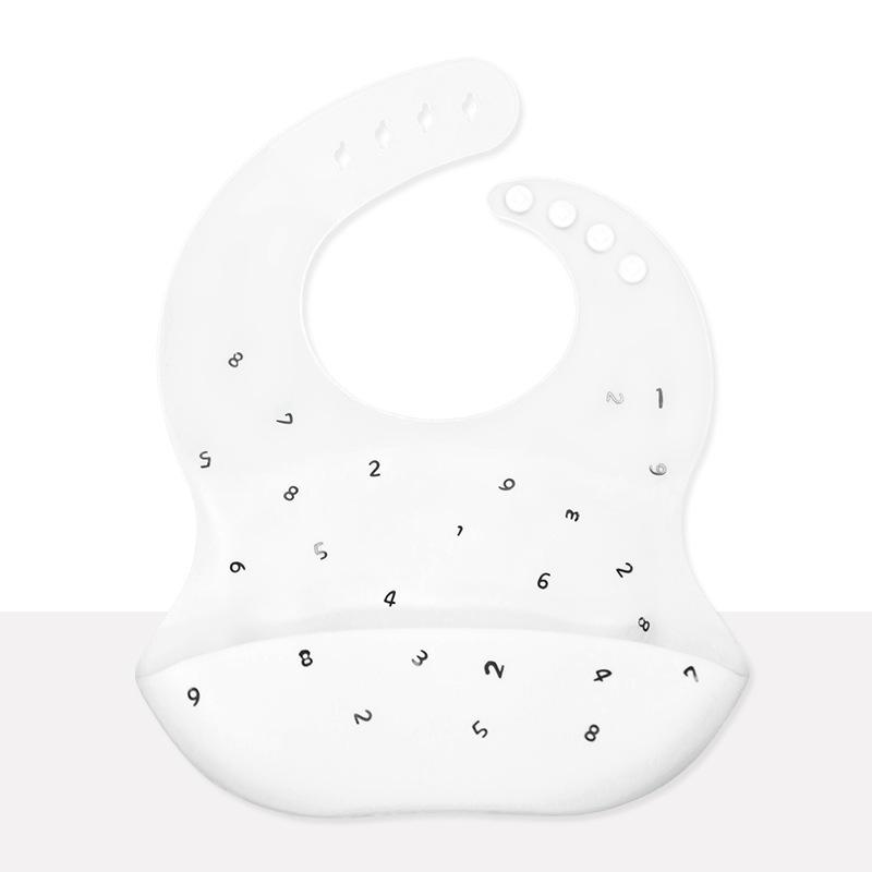 Babador de silicone à prova d'água para bebês - Babador de arroz descartável grande