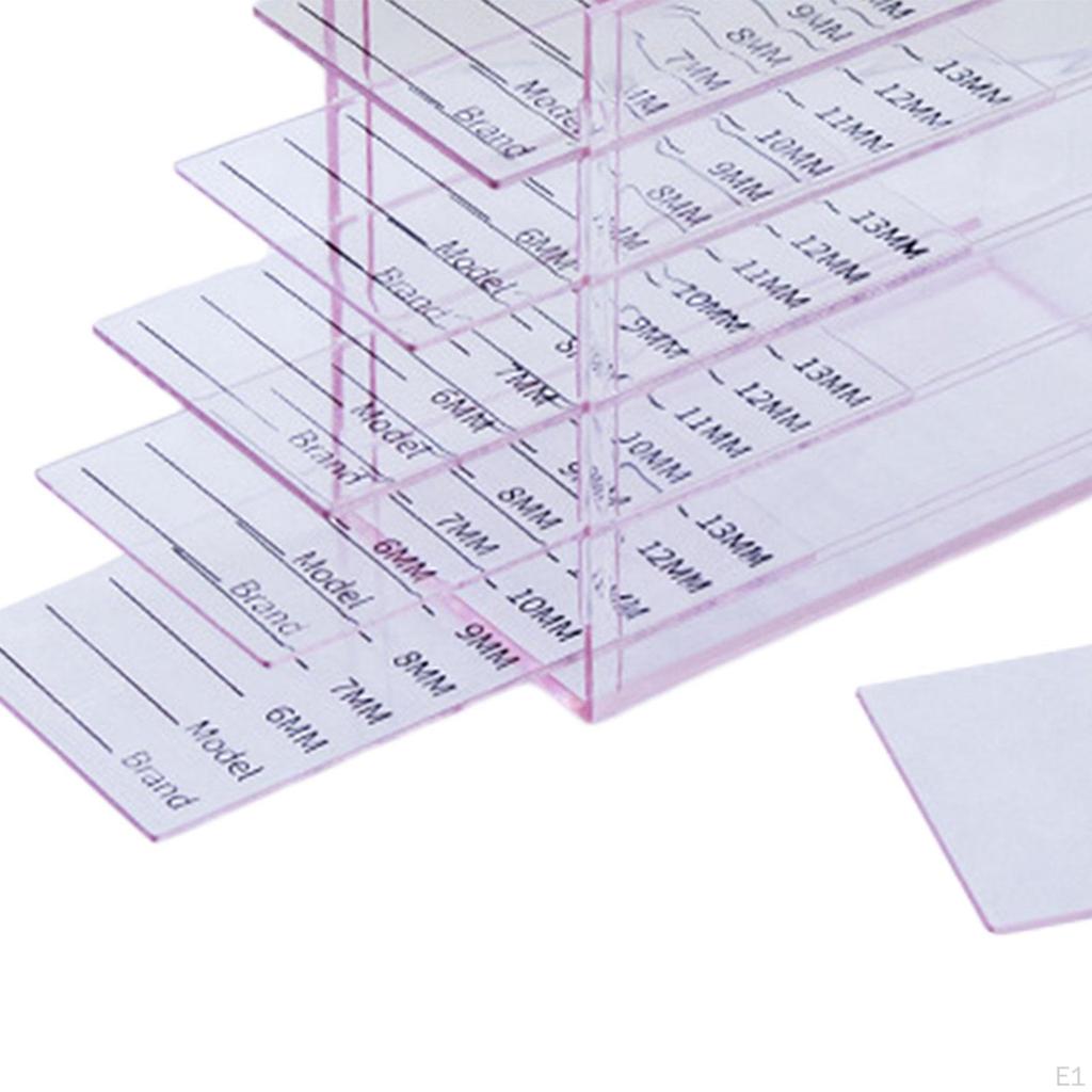 Clear Acrylic Eyelash Organizer with 5 Tiers for Makeup Vanity