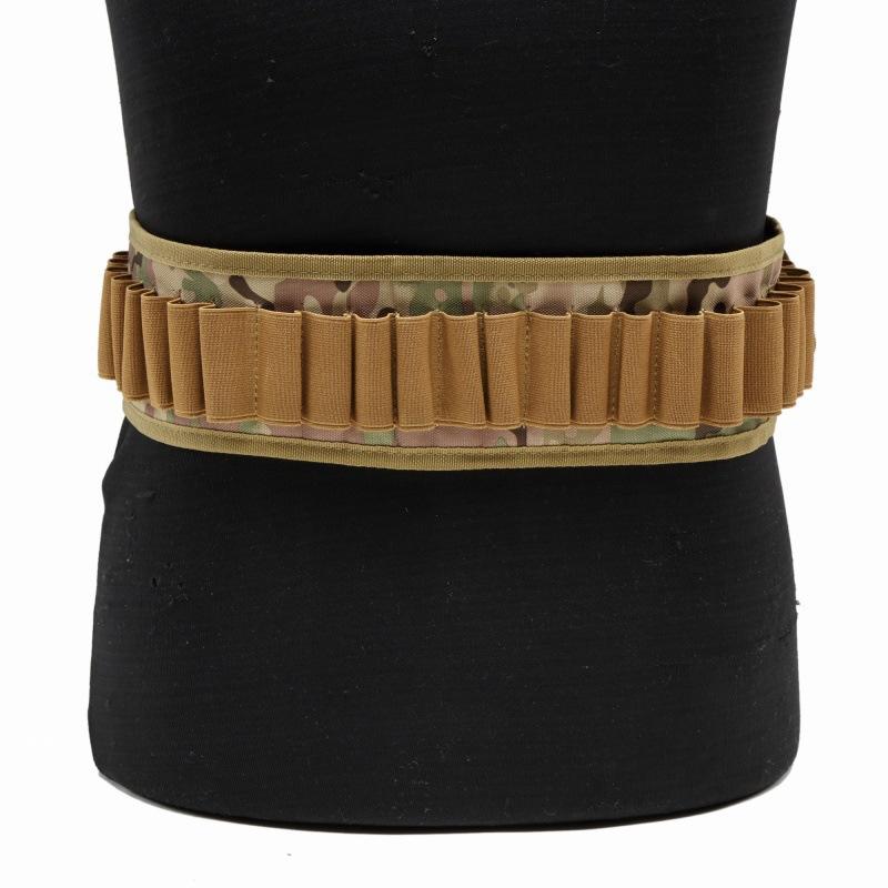 Tactical 27/30 Rounds Shotgun Bandolier Belt Adjustable Shotgun Shell Carrier Ammo Pouch Holder for 12 Gauge Hunting Accessories