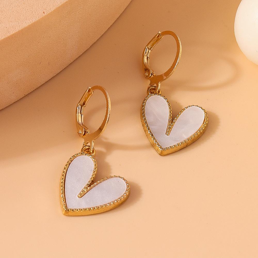 Cute Love Heart Dangle Earrings for Women Girls Drop Earrings Handmade Party Birthday Jewelry Gifts