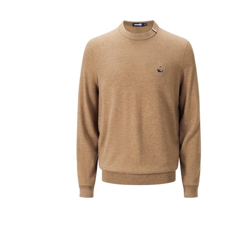 Pánský svetr Naviker ze 100% vlny s kulatým výstřihem