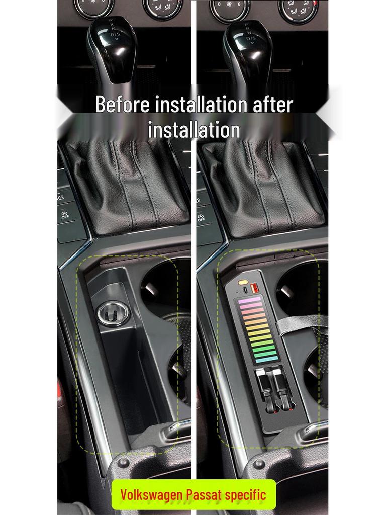 Volkswagen Passat 19-25 USB Car Charger with Central Dock and LED