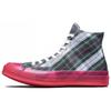 Chuck Taylor All Star 1970s Translucent Midsole HI Round Toe Lace-Up High Top Espadrilles Unisex Red Grey