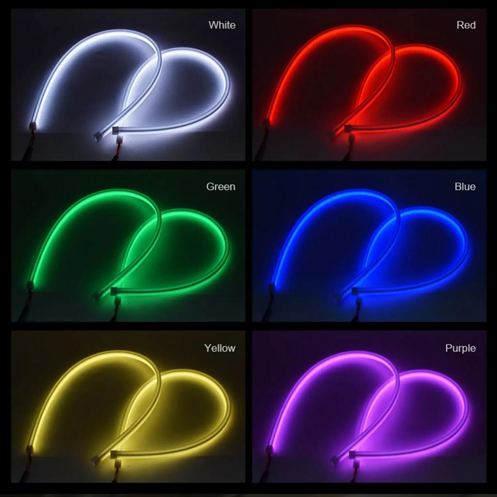 Symphony DRL Car LED Daytime Running Light APP Control Flexible RGB Flowing Turn Signal Strip Headlight Decorative Lamp 12V 24V