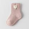 Newborn Infant Combed Cotton Flannel-Lined Mid-Calf Socks (0-3 Years) - Spring/Fall/Winter
