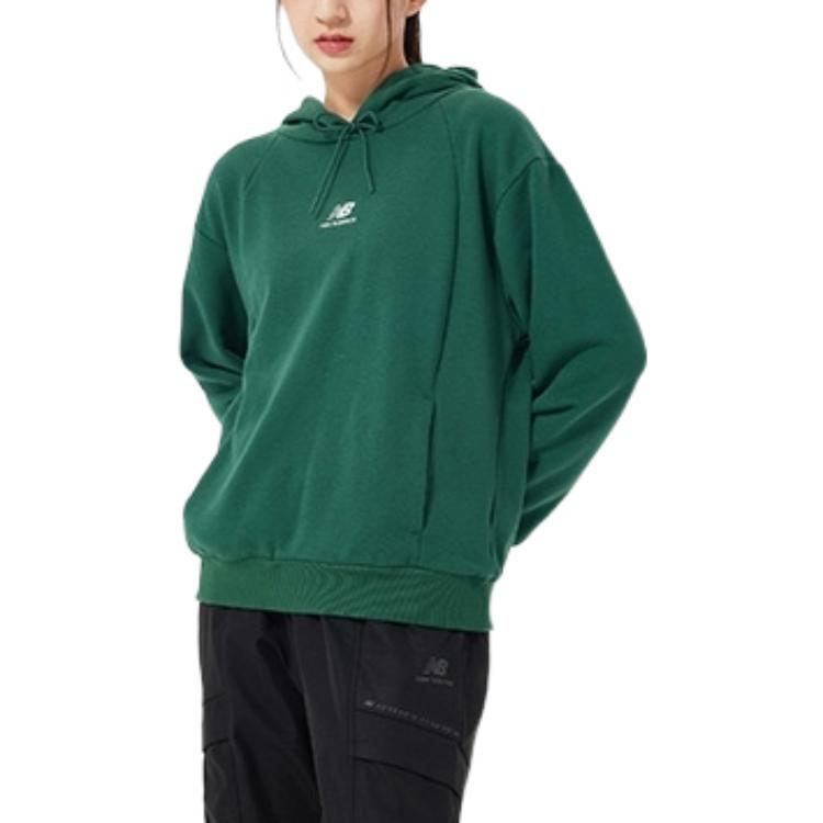 (WMNS) New Balance Hoops Fleece Hoodie Asia Sizing 'Green' Women's AWT23341-NWG