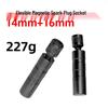 Clé à douille magnétique pour bougie d'allumage Yubei pour 14 mm et 16 mm Réparation automobile