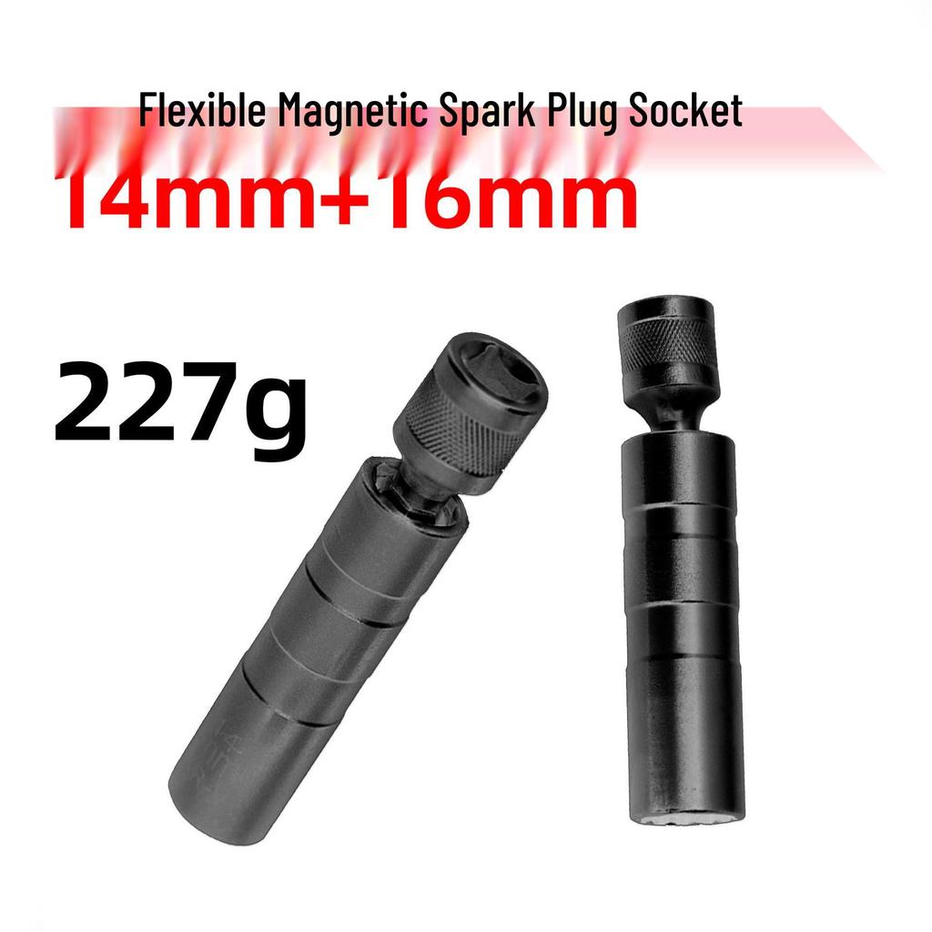 Clé à douille magnétique pour bougie d'allumage Yubei pour 14 mm et 16 mm Réparation automobile