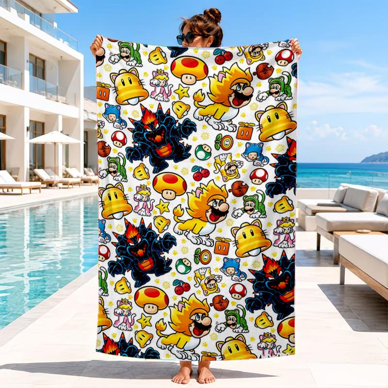 Princess Peach Adventure Beach Towel, Microfiber Beach Towel, Perfect For Pool, Beach, Travel, Home Decor Beach Party Fan Gifts