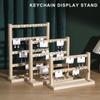 Space Saving Keychain Display Stand Practical Key Rings Exhibit Rack for Keeping Keychains Sorted and Accessible