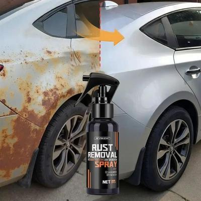 Sprej na odstraňování rzi 100 ml, Víceúčelový odstraňovač rzi pro karoserii auta, kola a kovové nástroje, Čistič proti rzi, Obnovuje lesk a povrchovou úpravu