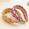 PROLY New Fashion Women Headband Wide Side Braided Hairband Individuality Hand-woven Headwear Girls Hair Accessories