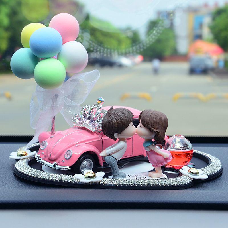 Elegant Car Interior Decor: Stylish Lady Dashboard Ornaments