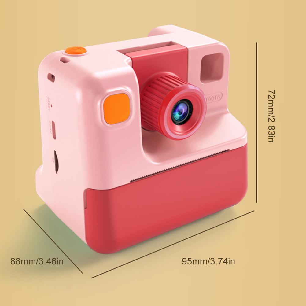 Kinder Kleinkind Kamera Sofortdruck Foto 1080P HD Spielzeugkamera Thermodruck Kleine Camcorder Kinderspielzeug für Mädchen Jungen Weihnachtsgeschenke