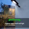 Solar LED Wall Light with Remote Control - Outdoor Motion Sensor Courtyard Lamp