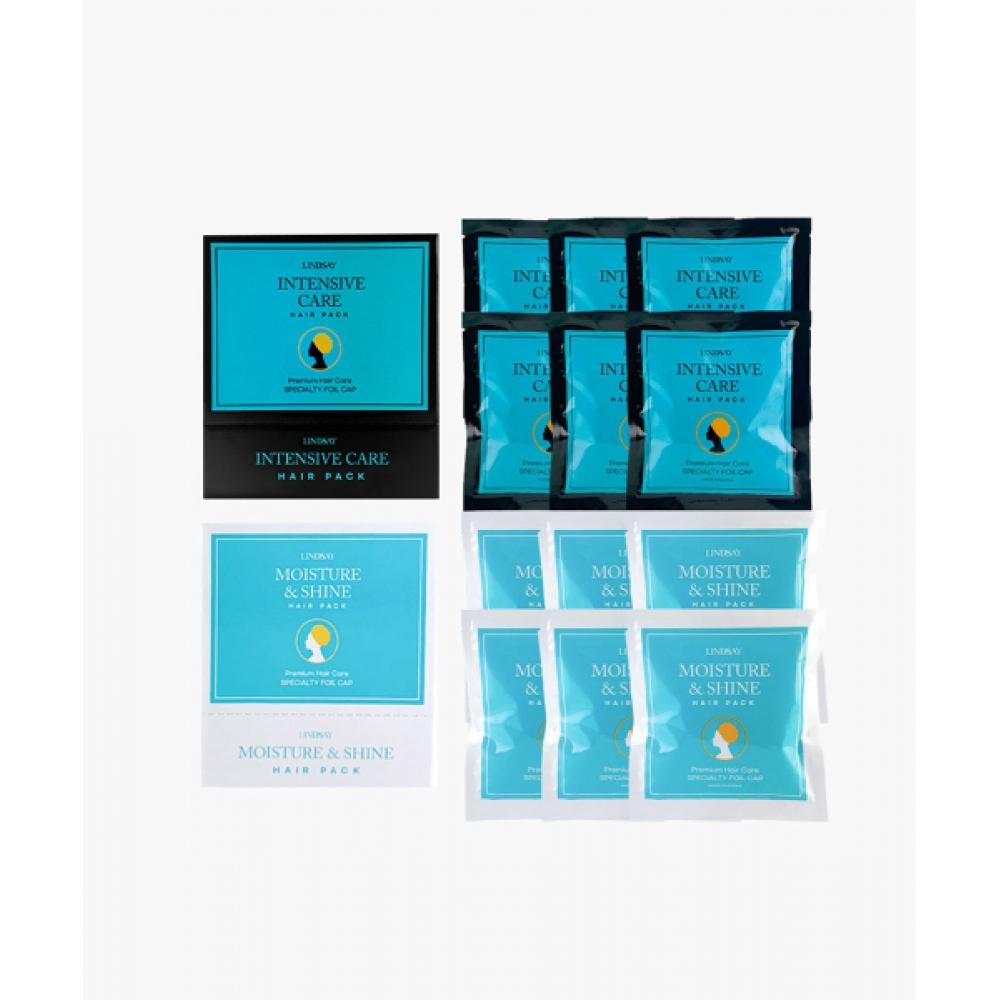 Lindsay Premium Care Hair Pack 6 Sheets  Select 1 LINDSAY MOISTURE SHINE HAIR PACK