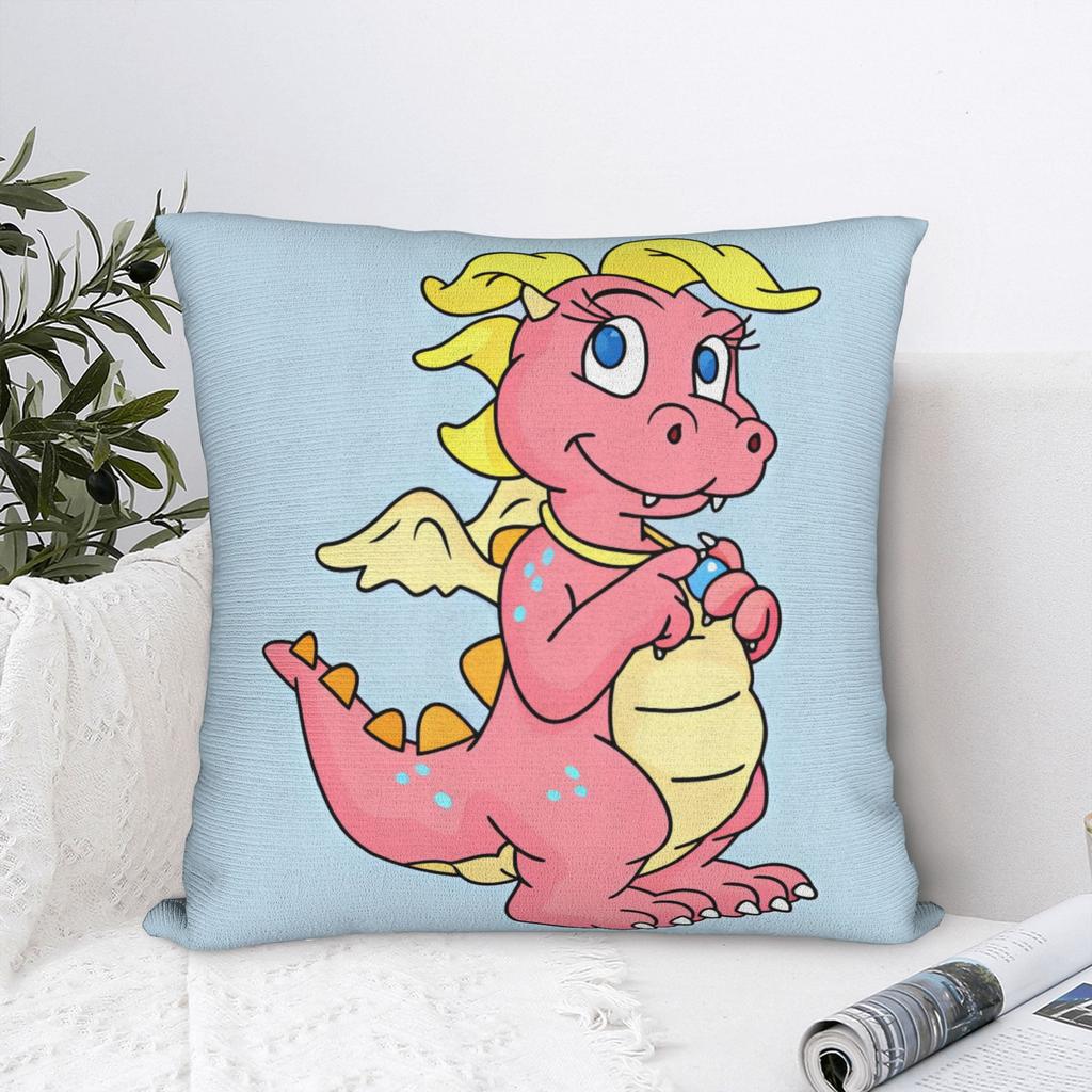 Pillow Case Dragon Tales Print Pillow Cover For Sofa Car Home Decor Funny Pillowcases