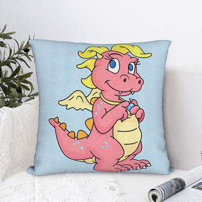 Pillow Case Dragon Tales Print Pillow Cover For Sofa Car Home Decor Funny Pillowcases