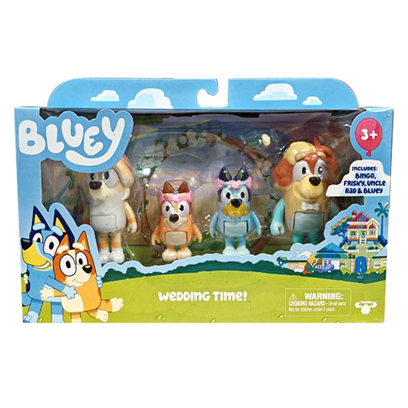 Bluey & Friends 4-Piece School-Themed Figure Set