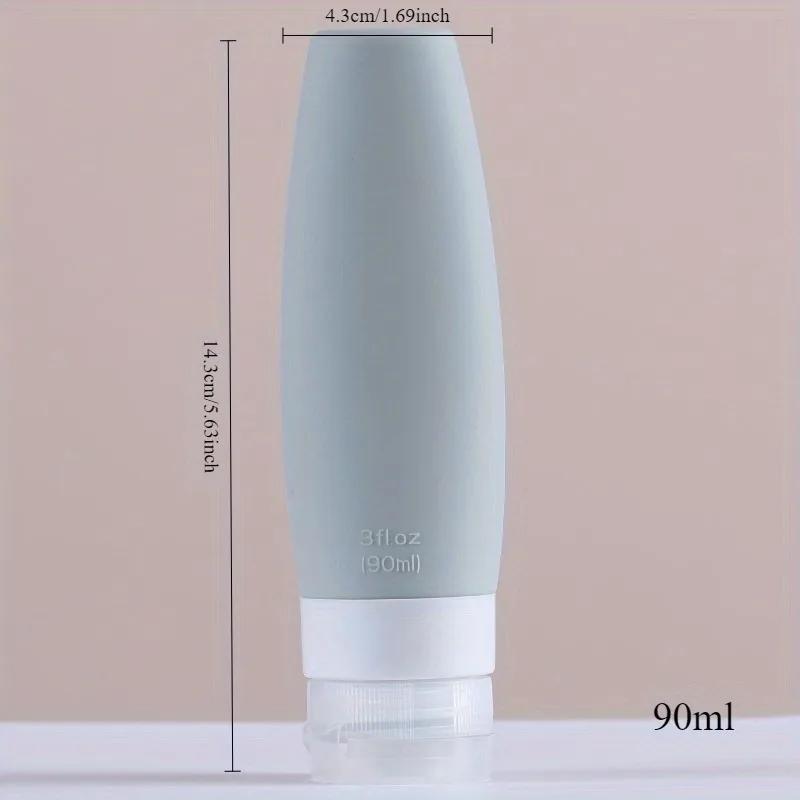 1/4Pcs silicone bottling travel bottling set silicone bottle cosmetic storage bottle washing set bottling set