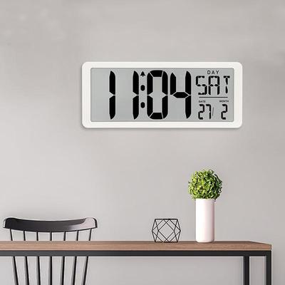 Multi-Functional Big Screen Number Digital Alarm Clock Square Wall Clock Series 13.8inch Large Digital Jumbo Electronic Clock