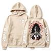 Giappone Anime Bleach Unohana Retsu Felpa con Cappuccio Uomo Donna Manica Lunga Pullover Larga Hip Hop Calda Quotidiana Streetwear Felpa Top