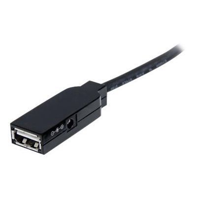 STARTECH.COM 20m Active USB 2.0 Extension Cable - USB2AAEXT20M - Black - Shielded - USB Cable Extension