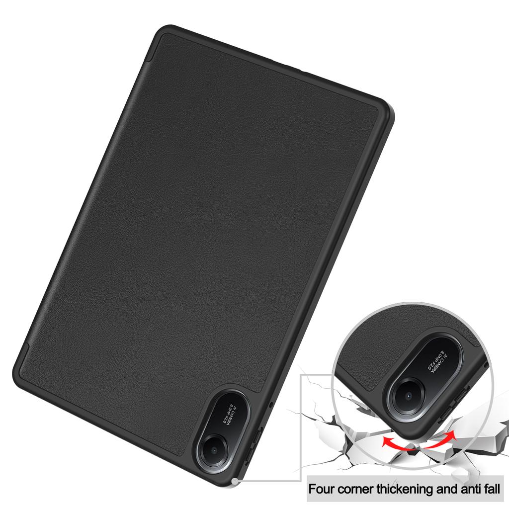 For Xiaomi Redmi Pad 2 Stand Case Shock-Absorbent Leather Tablet Cover with Pen Slot