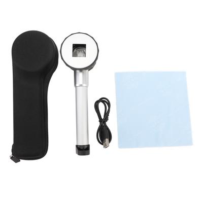Handheld 45X Magnifier Loupe Optical Glass Magnifying Glass LED Magnifier Loupe with Measure Scale