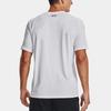 Under Armour Solid Color Round Neck Pullover Breathable Printed Short Sleeve T-Shirt Men Tops White 1370951-100